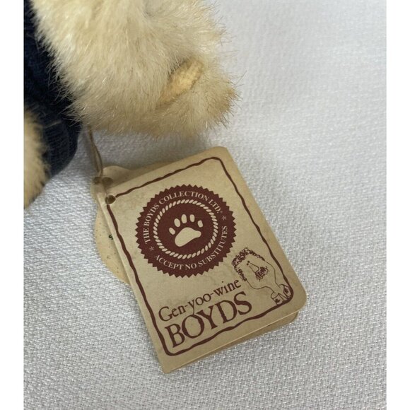 Boyds Bears Mini Teddy "Best Friends" Plush Navy Sweater Collectible 5" Vintage - Picture 4 of 8